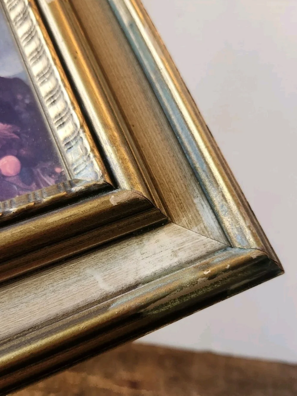 Gold Decorative Picture Frame with Ornate Inner Trim